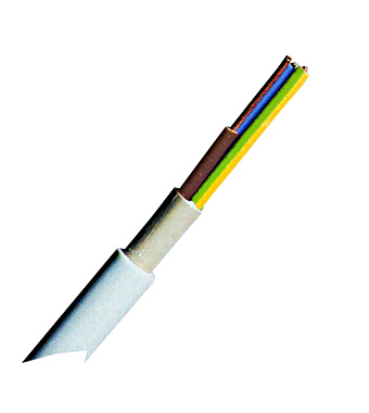 Cablu cu izol. şi manta din PVC (N)YM-J 3x1,5mm² gri deschis SCHRACK