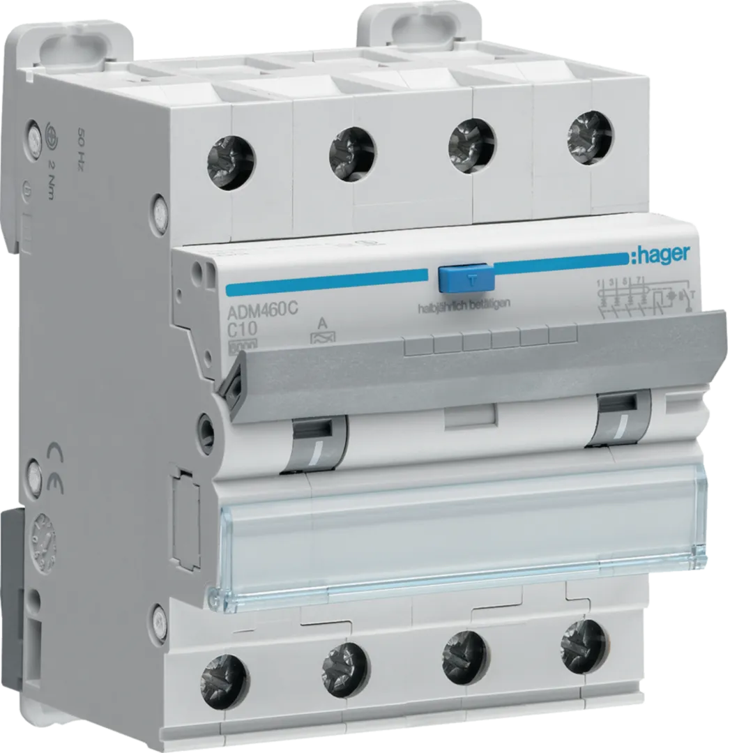 Disjunctor diferential 4P 6kA C-10A 30mA tip A