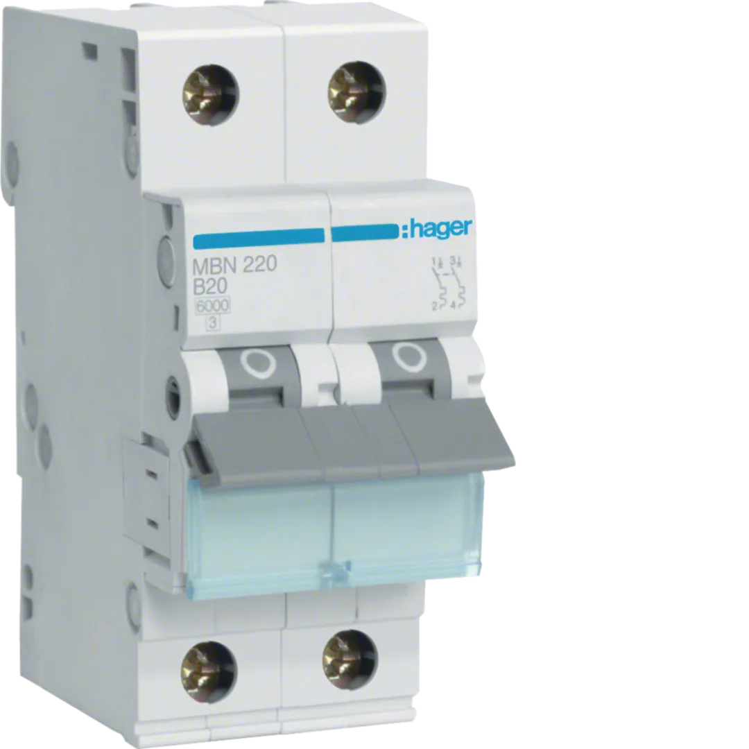Disjunctor 2P 6kA B-20A 2M